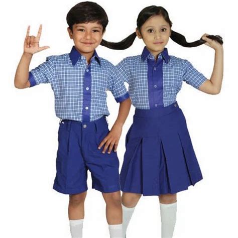 Boys, Girls Cotton School Uniform at Rs 650/piece in Ahmedabad | ID: 16698895130