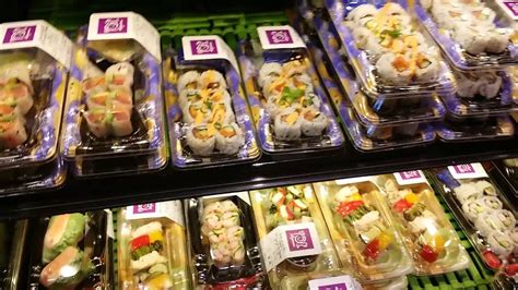 American Sushi To go Box @Wegmans groceries store. - YouTube