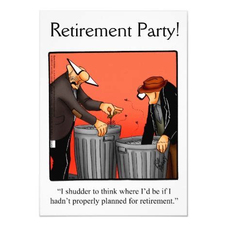 Funny Retirement Humor Party Invitations | Zazzle | Retirement humor ...