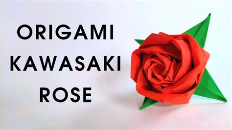 Origami KAWASAKI ROSE | How to make a paper rose - YouTube