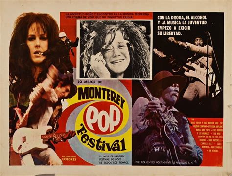 Monterey Pop Festival Poster in Spanish