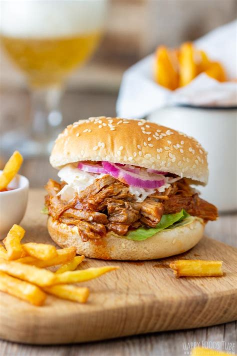 BBQ Pulled Pork Sandwich Recipe - Happy Foods Tube