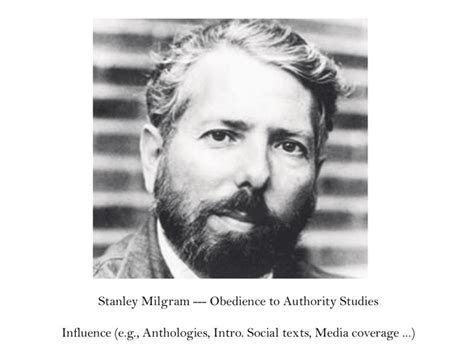 Stanley Milgram --- Obedience to Authority Studies