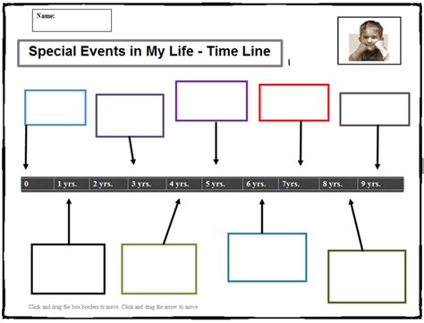 My Life - Time Line Template | K-5 Technology Lab