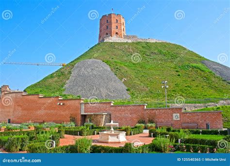 Gediminas` Tower or Castle, the Remaining Part of the Upper Castle in ...