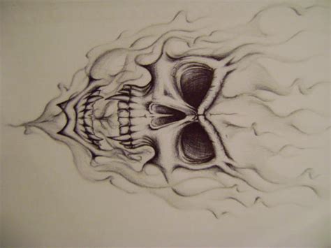 Skull Drawings With Smoke images