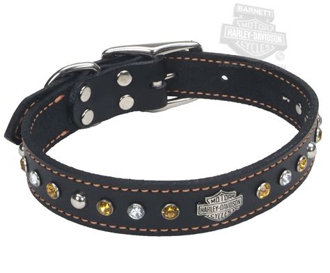 Harley-Davidson Jeweled Leather Collar * More info could be found at the image url. (This is an ...