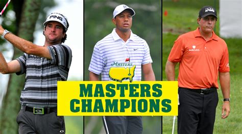 Masters Champions: List of Every Winner - Athlon Sports