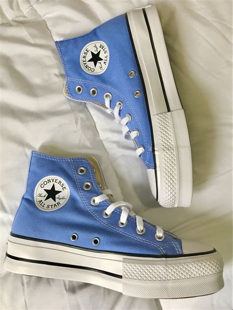 baby blue sneakers all star chuck taylor converse aesthetic Converse Chuck Taylor Outfit, Blue ...