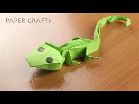 Easy Origami Lizard- Step by Step Guide - YouTube