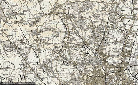 Historic Ordnance Survey Map of North Finchley, 1897-1898