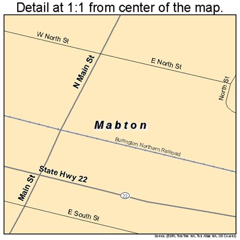 Mabton Washington Street Map 5340980