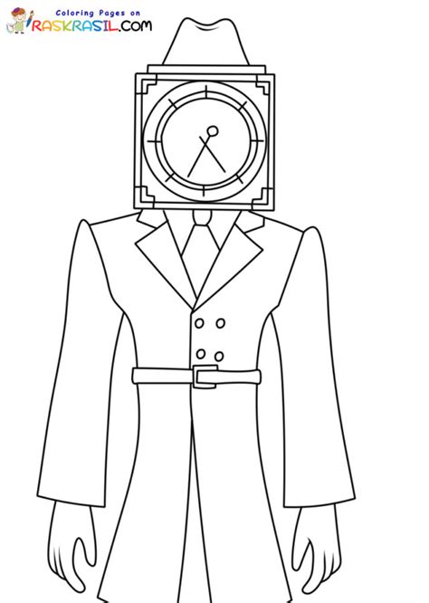 Titan ClockMan Coloring Pages