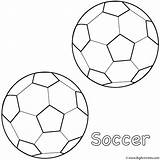 Soccer Balls  Coloring Page Sports sketch template