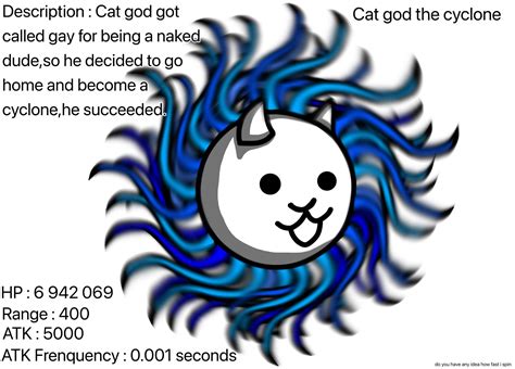 [Fan-Made] Here’s a custom enemy i made,Cat god the cyclone : r/battlecats