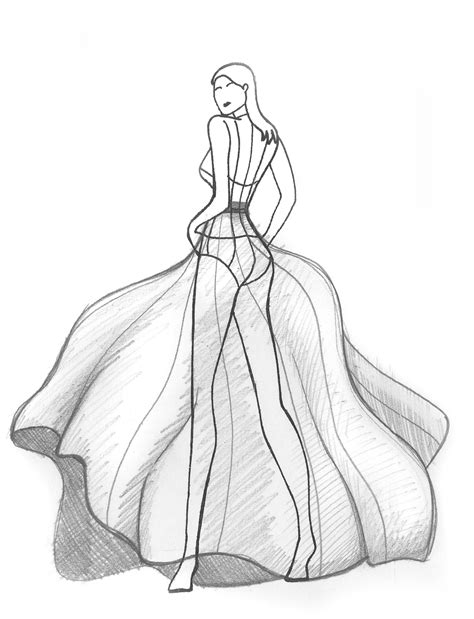 Fashion Designer Pencil Sketch - Fashion Sketches In Pencil On Behance | Boddeswasusi