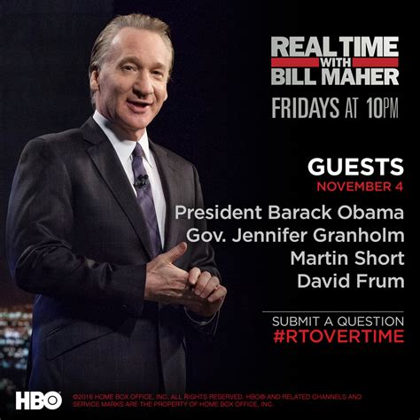 Guest List: November 4, 2016 — Real Time with Bill Maher Blog