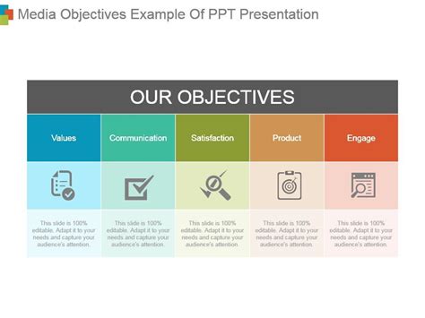 Media Objectives Example Of Ppt Presentation | PowerPoint Templates ...