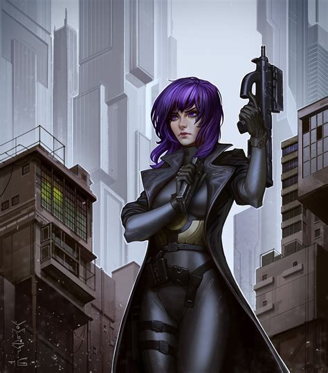 Kusanagi Motoko by vombavr on DeviantArt