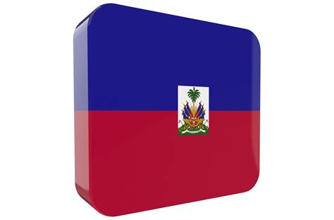 Free icono de bandera 3d de haití sobre fondo png 17784893 PNG with Transparent Background