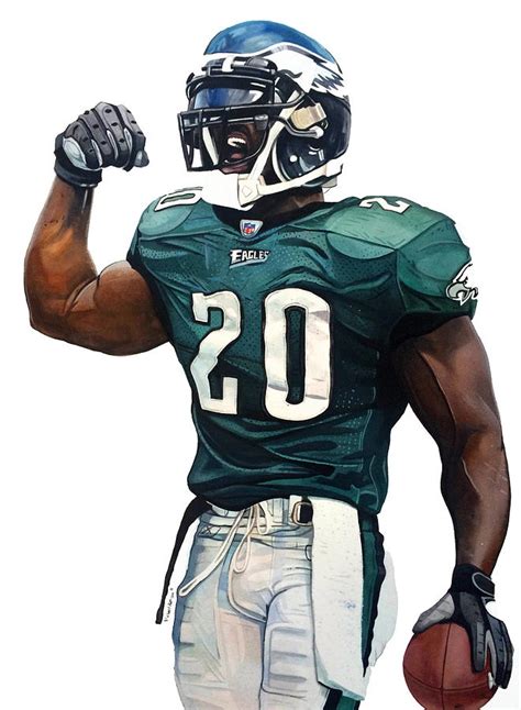 Brian Dawkins - Philadelphia Eagles Painting by Michael Pattison