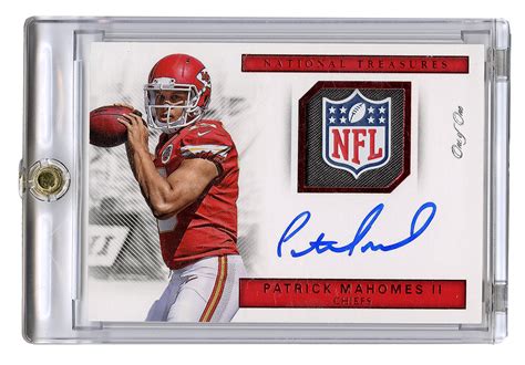 Lot Detail - Patrick Mahomes II True 1/1 Panini National Treasures ...