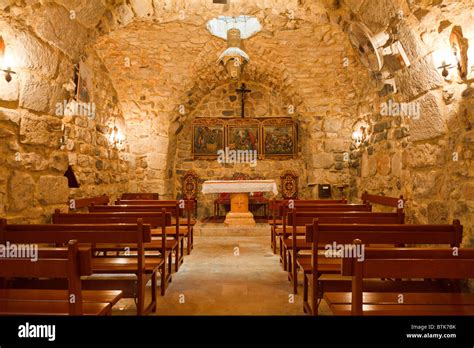 The underground Chapel of Ananias of Damascus, in Damascus, Syria Stock ...