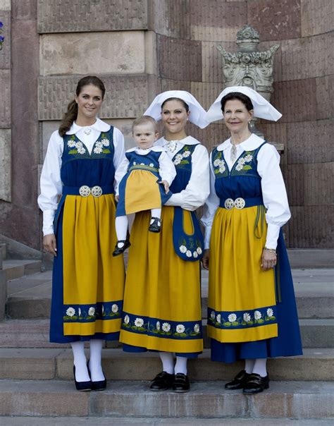 National dress of Sweden worn by the women of the Swedish royal family ...