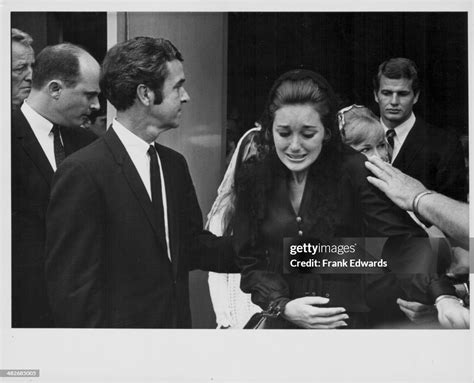 Singer Kathy Lennon, of The Lennon Sisters, being comforted at her... News Photo - Getty Images