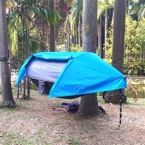 Camping Tent Hammock Portable Waterproof Camping Hammock Tent Mosquito Net High Strength ...