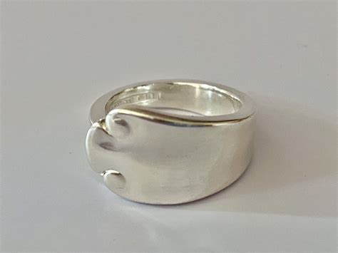 Sterling silver spoon ring, Spoon rings, Antique spoon ring