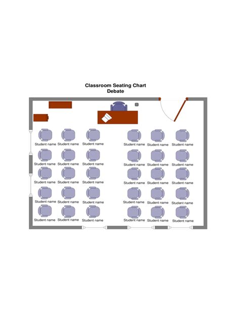 Best Classroom Seating Chart Template Free Download