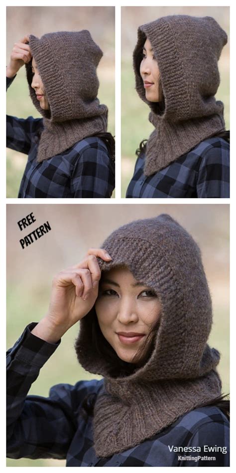 Easy Knit Hooded Neckwarmer Free Knitting Pattern