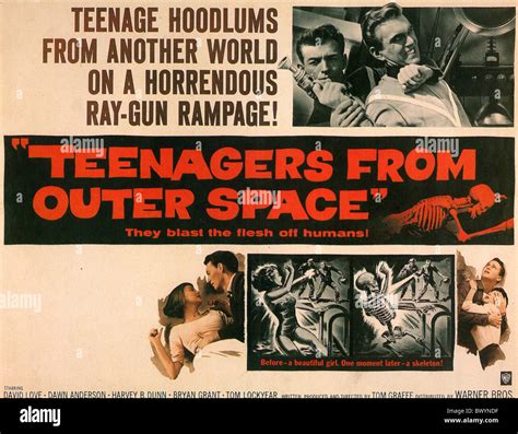 TEENAGERS FROM OUTER SPACE Poster or 1959 Warner Brothers film Stock Photo - Alamy