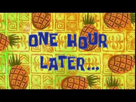 One Hour Later SpongeBob Time Card 122 - YouTube | Spongebob time cards ...