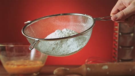 Sifting Flour Through Sieve Slow Motion Stock Footage SBV-304886197 - Storyblocks