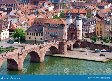 The Old Bridge Heidelberg Germany Stock Image - Image of neckar ...