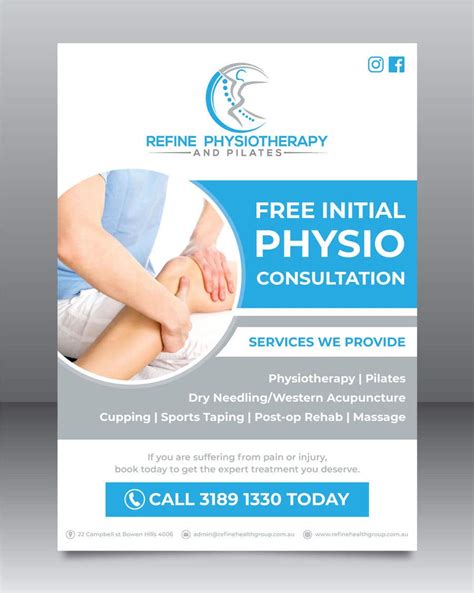 Promotional flyer for physiotherapy clinic | Freelancer