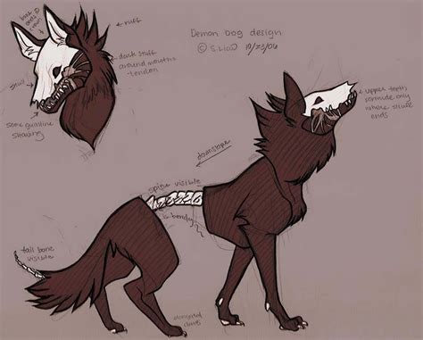 Demon Dog Design by lemonfruitpie | Mythical creatures art, Dog design art, Creature drawings