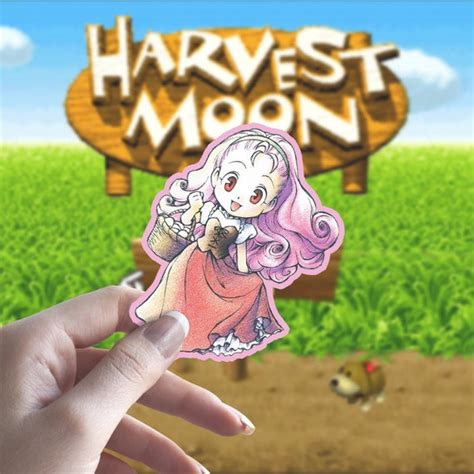 Harvest Moon 64 Popuri Sticker Super Nintendo Farming Sim | Etsy