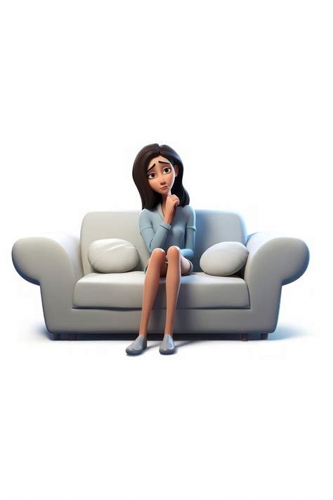 Sitting furniture cartoon chair. | Free Photo Illustration - rawpixel