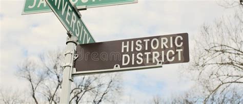 Historic District Sign stock photo. Image of history - 86482642