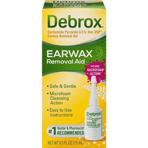 Debrox Earwax Removal Drops Earwax, 0.5 Fl oz (15 ml) | Silver Rod Pharmacy