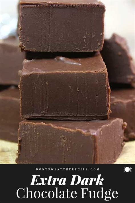 Extra Dark Chocolate Fudge - Don't Sweat The Recipe