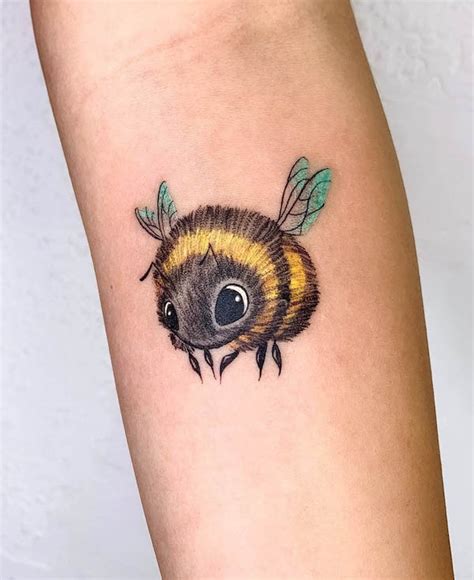 Cute Bee Tattoo