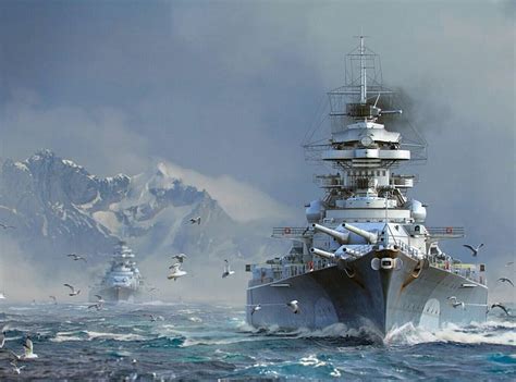 Battleship Bismarck Wallpaper