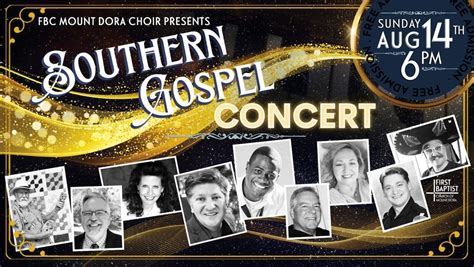 Southern Gospel Concert, First Baptist Church of Mount Dora, 14 August 2022