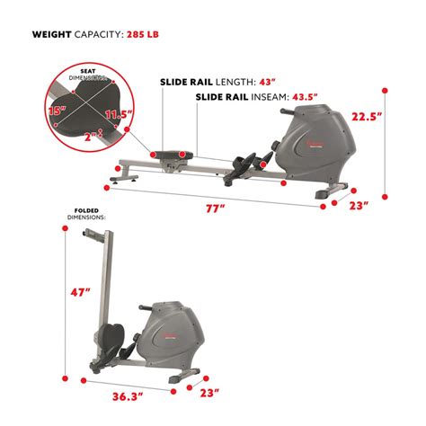 Sunny Health & Fitness SF-RW5801 Magnetic Rower Review - Must Read This ...