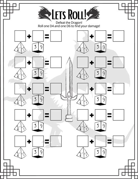 My attempt at making math more fun for my daughter during Quarantine 2020 : r/DungeonsAndDragons