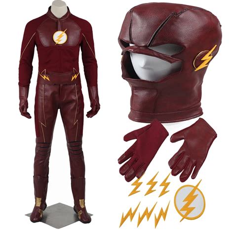 Original The Flash Season 2 Barry Allen Cosplay Costume Full Suit ...